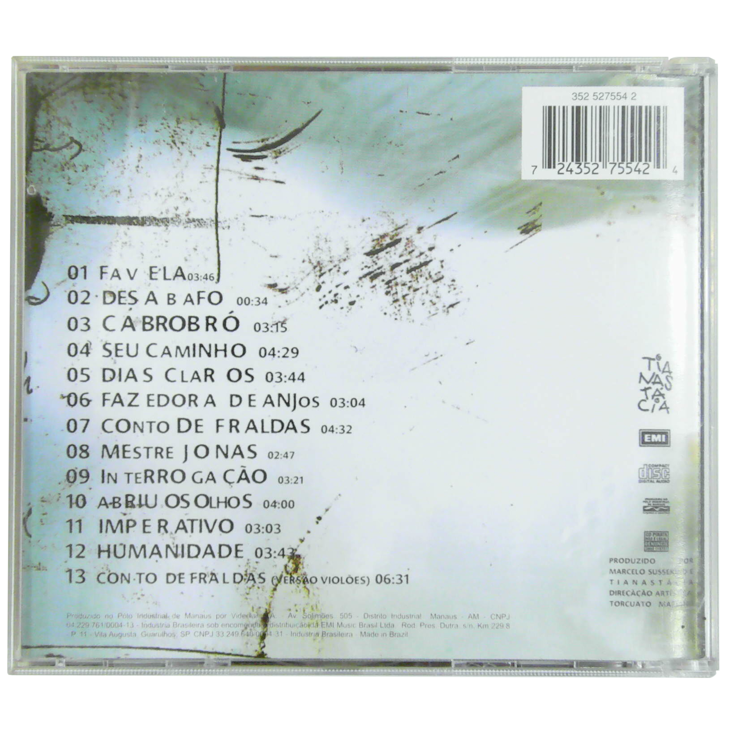 Back Picture of CD - Tianastácia – Tá Na Boa